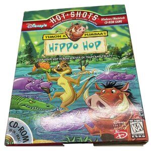 disney's timon & pumbaa's cd rom hot shots hippo hop game windows macintoch READ